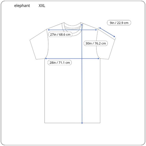 A. Andrew Gonzalez Arkasodara Elephant Art 2XL T-Shirt Jerzees - Picture 2 of 5
